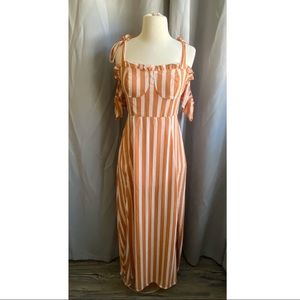 NEVER WORN Striped Maxi Dress